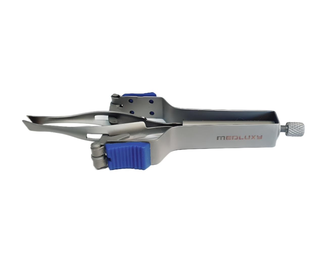 Medluxy semi Pro - Automatische Pincet - Epileerpincet - 10 cm - 5mm - klemkracht instelbaar - blauw - AP0220